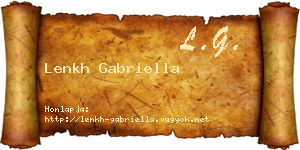 Lenkh Gabriella névjegykártya